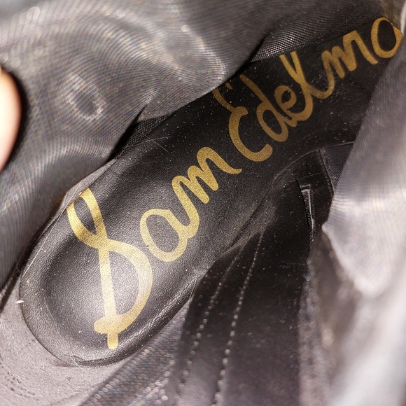 SAM EDELMAN "KAMI" BEADED KITTEN HEEL BOOTIES - Picture 11 of 12